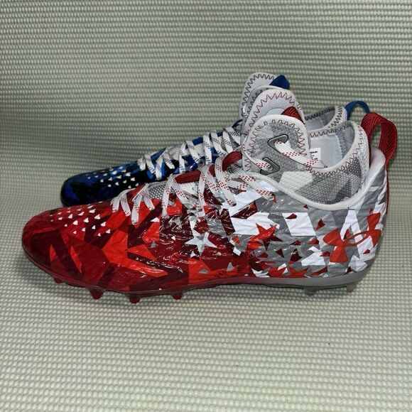 Under Armour UA Spotlight Clone MC LE USA Football Cleats Men Size 13 3026335100 - Picture 3 of 9